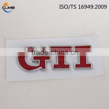 Adhesive chrome letters advertising sign,auto logo car emblem red color car chrome letters