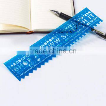 Long shape that is made the plastic folding ruler plastic advertising ruler