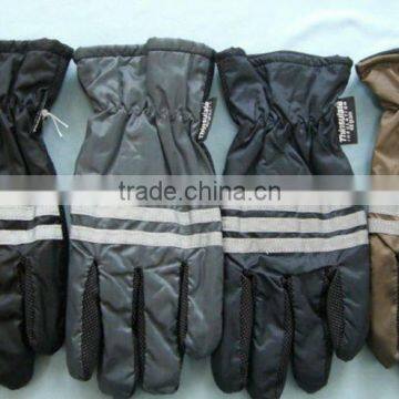 2013 Hot sale breathable waterproof ski gloves with stripes