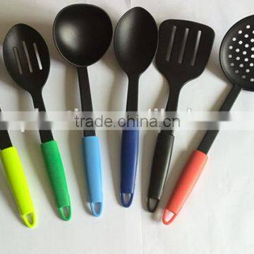 2015 Popular Sale 6 Pcs Set Nylon Tool Kitchen Utensils Set With Colorful Handle CE / EU, FDA, LFGB, SGS