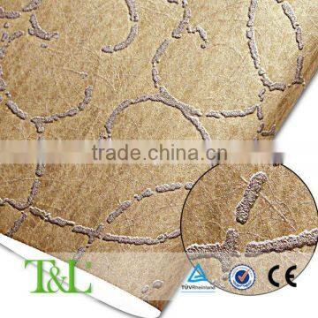 2014 new product acoustic wallpaper/glass bead fabric wall coverings