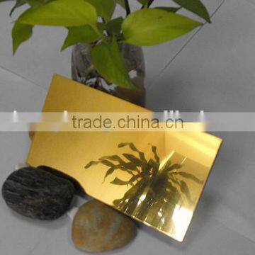 Mirror Aluminum Composite Panel Gold Mirror Acp exterior aluminum composite panel acp
