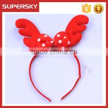 V-382 fashion bow christmas decoration headband gift merry christmas children headband