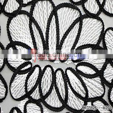 Soft Mesh High Quality Cord Applique Embroidery For Wedding Dress /Curtain photo-3