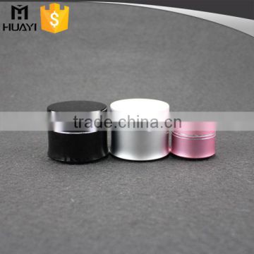 15g/30g wholesale black cosmetic cream aluminium jar