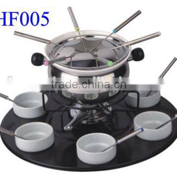 AHF004 25PCS STAINLESS STEEL FONDUE SET