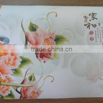 UV printed long time color last environmental home mural wallpaper