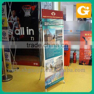 High quality black color plastic x banner/x stand banner