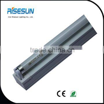 10W T8 T5 steel aluminium integrated fluorescent straight strip linear t8 fluorescent single doubel tube lamp