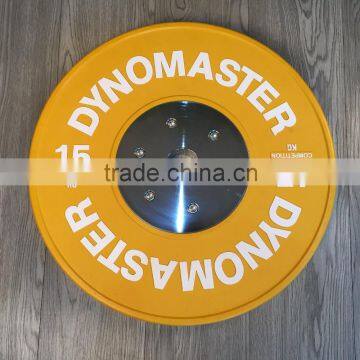 Dynomaster new color rubber olympic weight plate crossfit set Olympic weight fitness