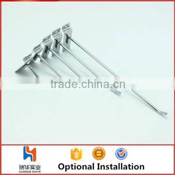 Huohua chrome slatwall supermarket hooks