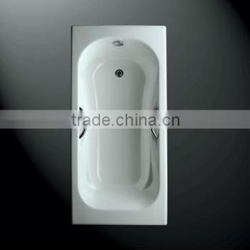 supply high quality cast iron enamel build-in bathtub