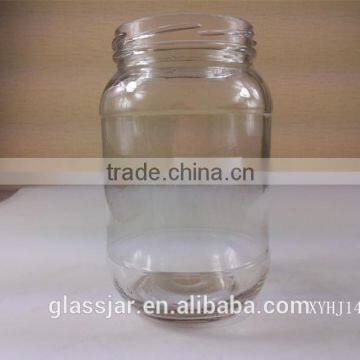 Big honey glass jar for 840ml