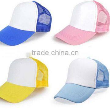 Fashion New Design Flat Brim Trucker Cap With Print