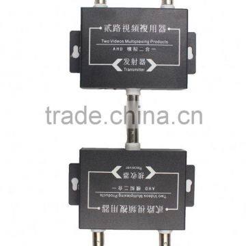 Wholesale High Concentric Cable 2ch Video Transmitter With 1 Coaxial Cable Receiver 1 Input to 2 Output photo-2