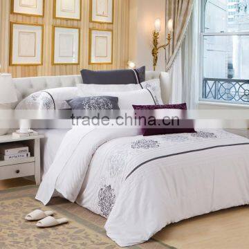 Queen Size Luxury White Cotton Sheet Set-6pcs