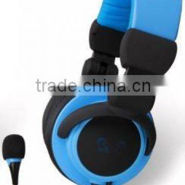 Colourful cute children headphone with wire for portable media player