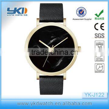 Gold plating the horse style watch , marble dial horse style watch