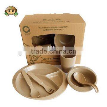 2014 green eco friendly dinner set