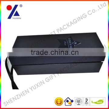 Luxurious paper wine box /fold box/Factory price/MOQ1000pcs/Free sample