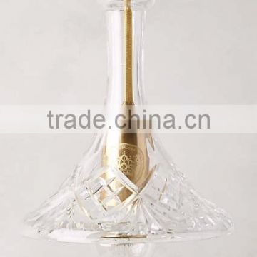 7.26-36 Hand-Cut Decanter Pendant Lamp, Tulip glass