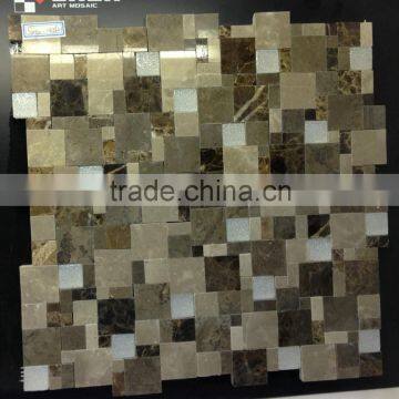 Brushed Aluminium Peel and Stick Tile for sale