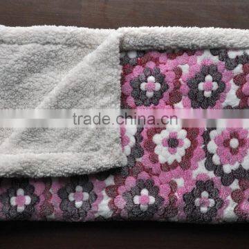 Jacquard Fleece Sherpa Throw photo-3