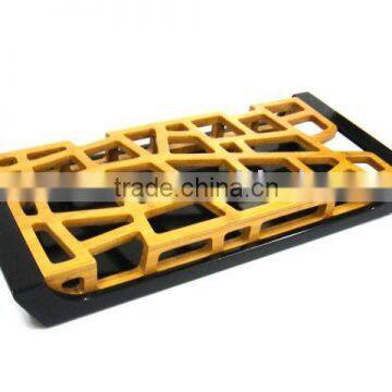 Bamboo MDF Fruit Basket Tray Holder