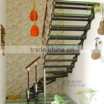 Double stringer glass stairs treads 9003-12