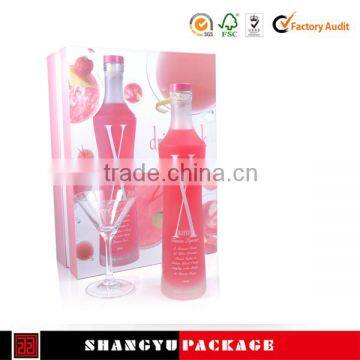Paper Sample Single Bottle Folding Wine Box With Foam Tray photo-2