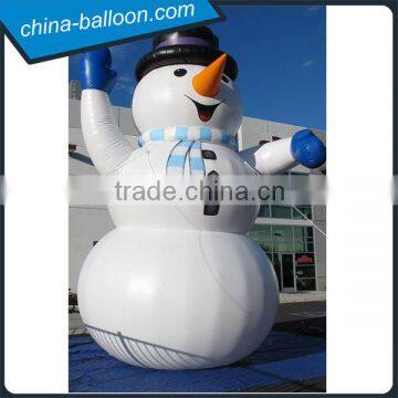 6m height Christmas inflatable snowman with top hat for outdoor decoration