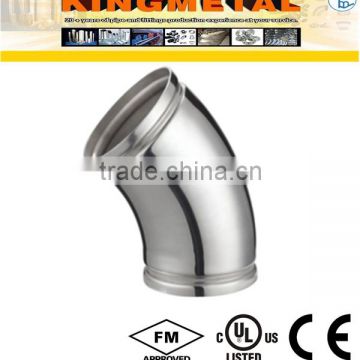 304 Stainless Steel Grooved Equal Elbow 45Degree Pipe Fittings