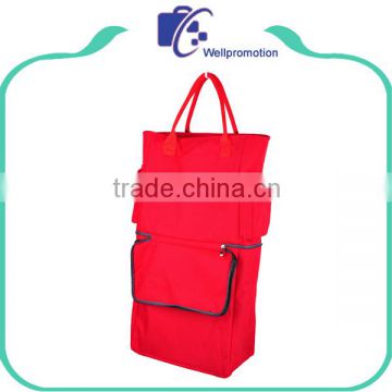 Vegetable Foldable Polyester Reusable Shopping Trolley Bag