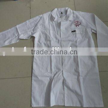 white long sleeves lab coat