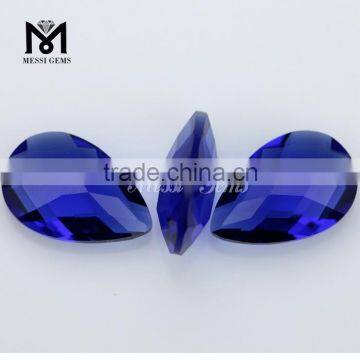 Double Briolette Charming Sapphire Pear 10x15 Large Glass Gems