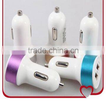 100% Original Design 5V3.1A with 2Port USB Car Charger for iPhone 6 Tablet