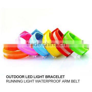 Christmas Decoration Cloth armband flash light emitting LED arm band cycling skating Leisure necessary wristband factory outlets