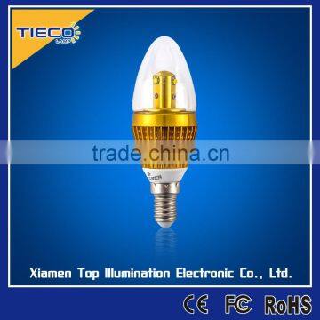 E14 led candle light, 3w led candle light, led candle light bulb