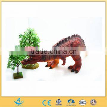 promotional soft plastic kids dinosaur animal ring toy
