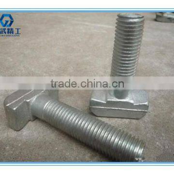 T-head bolts with square neck bolts