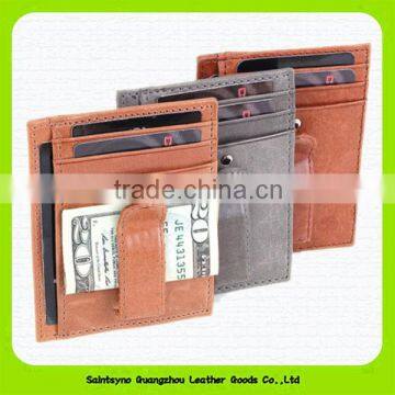 15022 High quality leather place card holder money clip