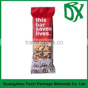 Guangzhou manufacturer food grade custom sawtooth shape nuts food plastic packaging sachet with logo printing