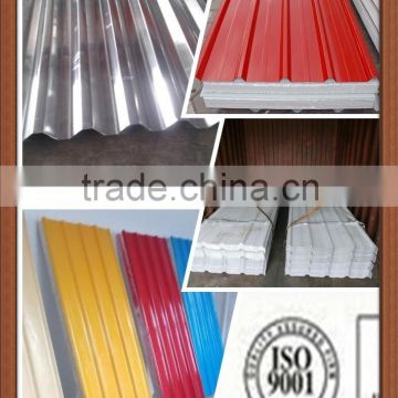 Building / roofing material cold rolled galvanized corrugated steel sheet