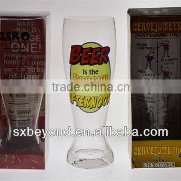 1.5L Giant beer glass with decal