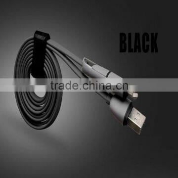 Shenzhen Wholesale Micro Usb Charging Line 2 in 1 Usb Cable for Android IOS photo-3