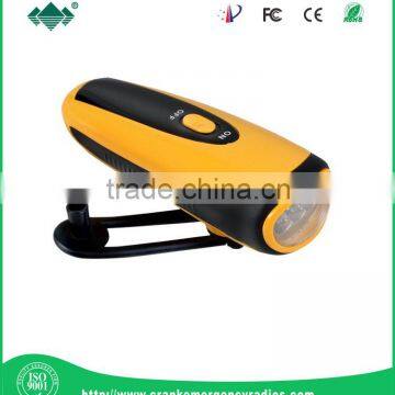 Dynamo flashlight,rechargeable flashlight,crank flashlight