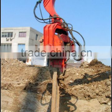 China Cheap ~ Hydraulic vibratory small steel sheet pile driver hammer for excavator , CE, ISO, CCC