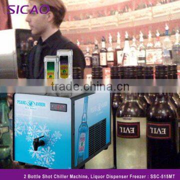 Compressor Wine and Spirit Chiller Dispenser Wine Freezer Ice Cold Shot Machine