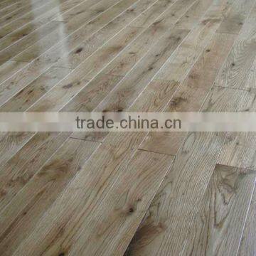 rustic grade oak wood flooring; solid knotty oak flooring