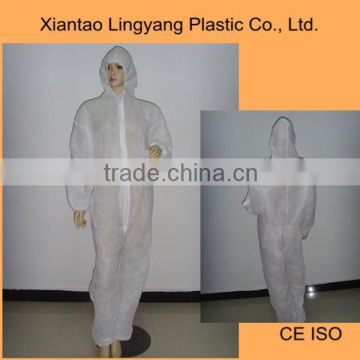 Safety Nonwoven Plastic Disposable Coveralls Overalls